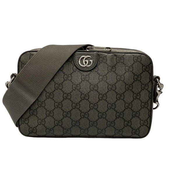 Auth GUCCI Ophidia GG Shoulder Bag 699439 Gray PVC Leather - Shoulder Bag - Picture 1 of 16